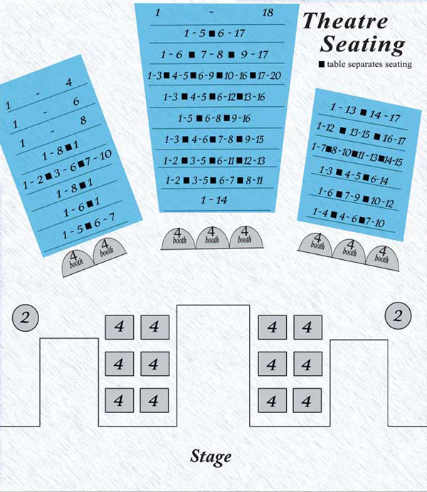 Crazy Girls show seating